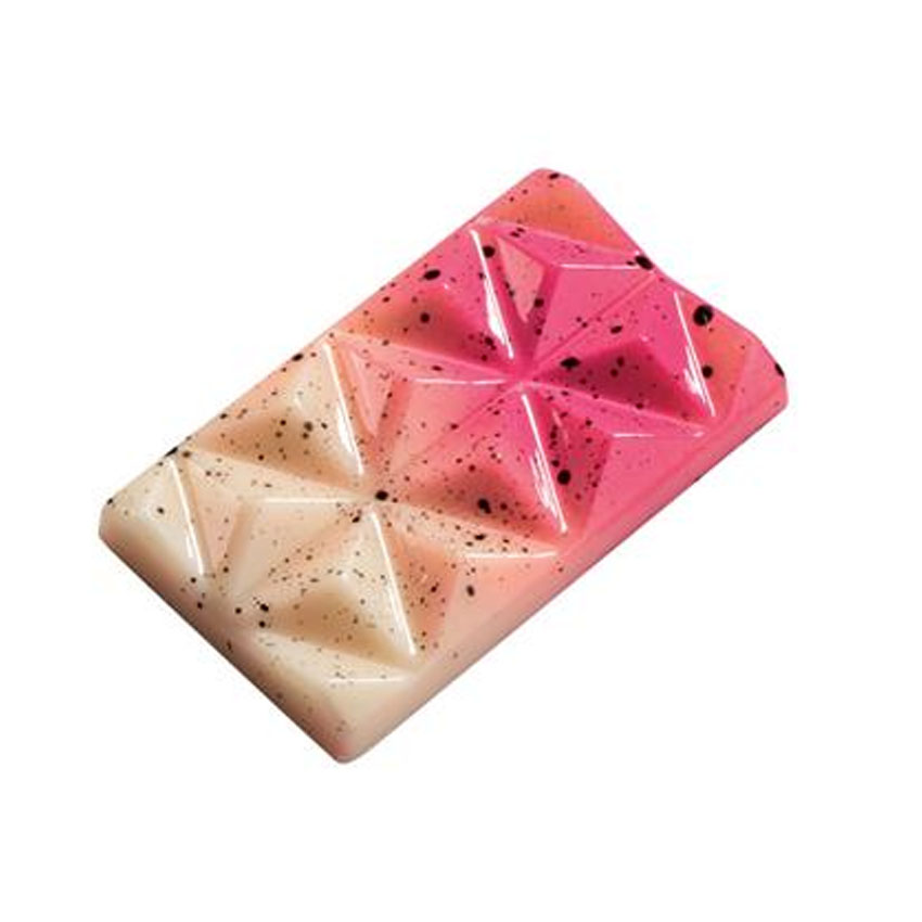 Martellato Clear Polycarbonate Chocolate Mold, Connected-Pyramids Mini Snack Bar, 20 Cavities