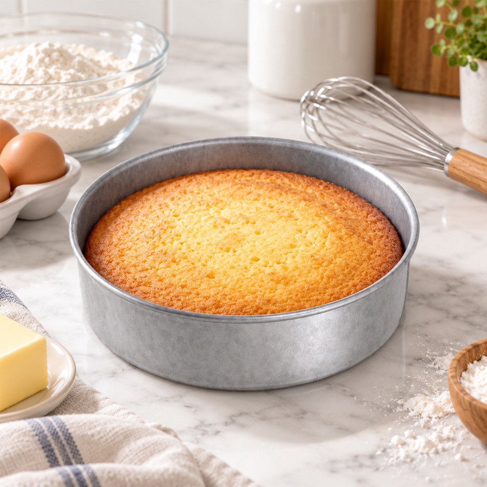Chicago Metallic Round Aluminized Steel Cake Pan, 7" X 2" Deep - Case Of 12 - Image 2