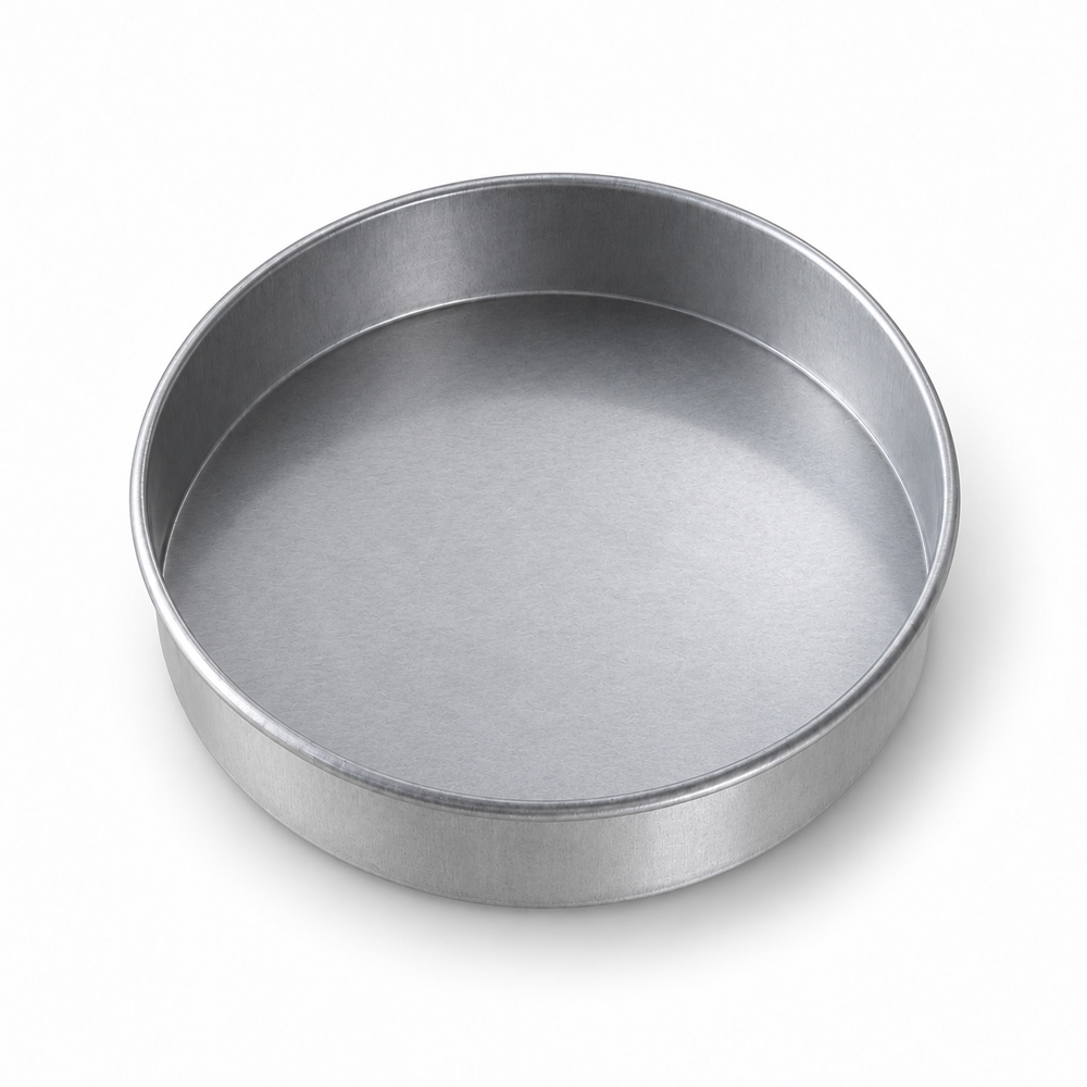 Chicago Metallic Round Aluminized Steel Cake Pan, 8" X 1-1/2" - Case Of 12 - Image 1