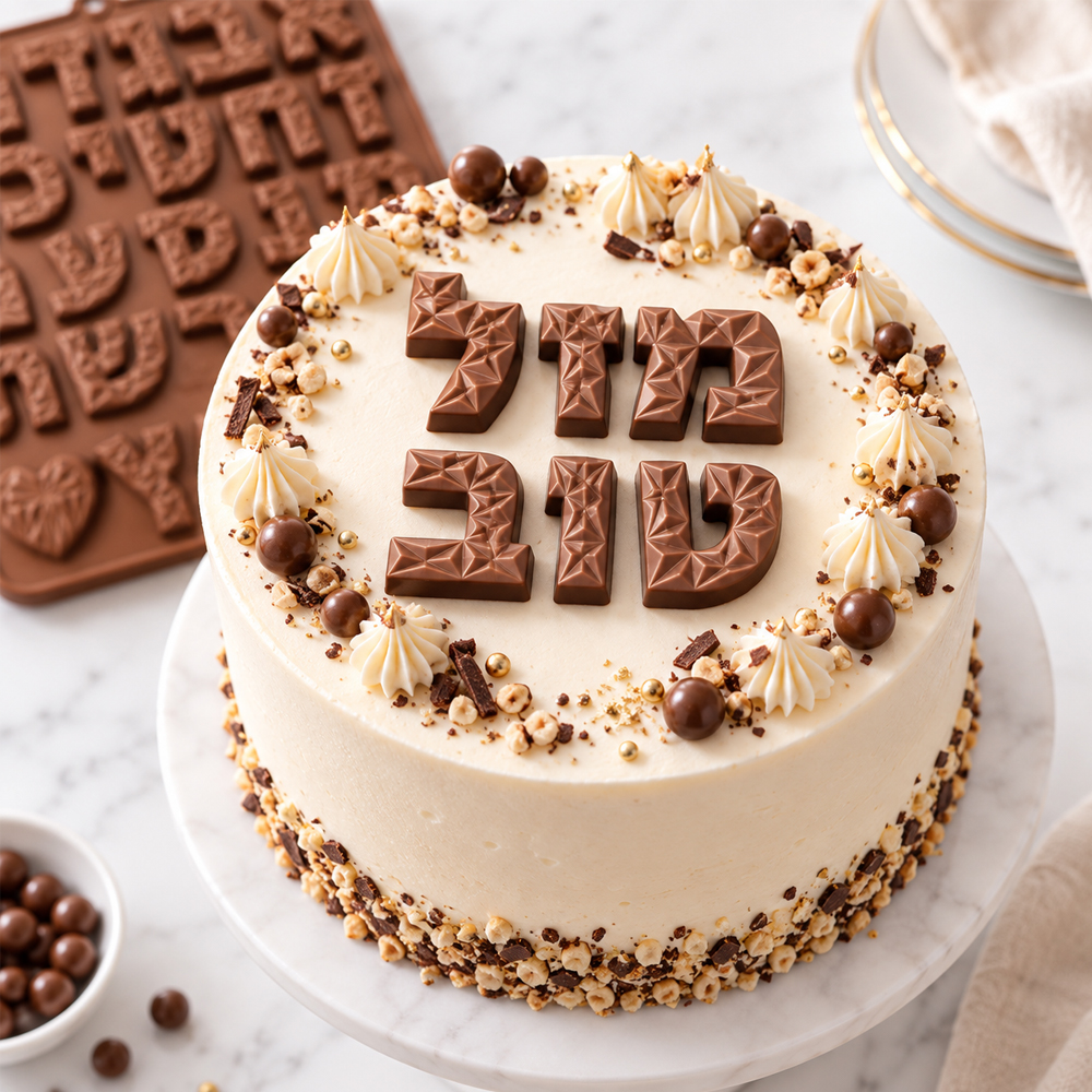 Hebrew Alphabet Silicone Chocolate Mold - Image 1