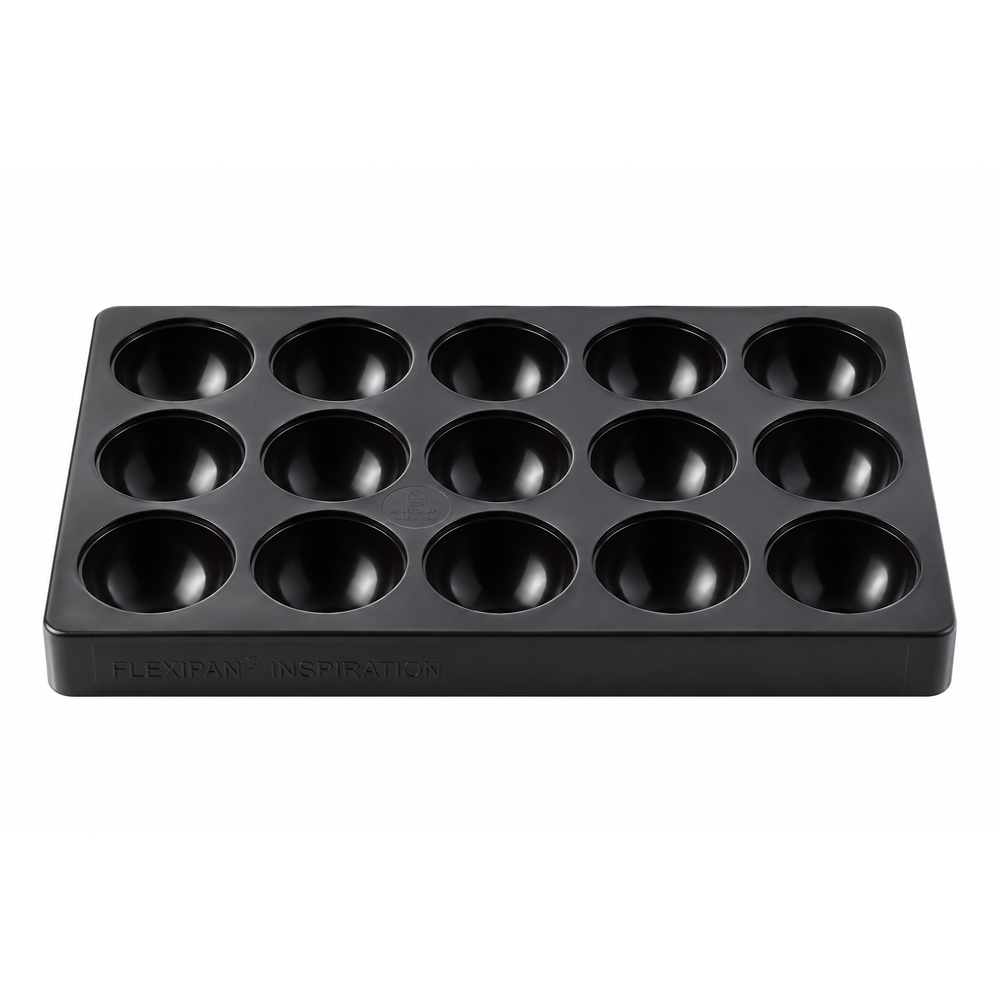 Flexipan Inspiration Lita Spheres Bottom Mold, 15 Cavities - Image 1