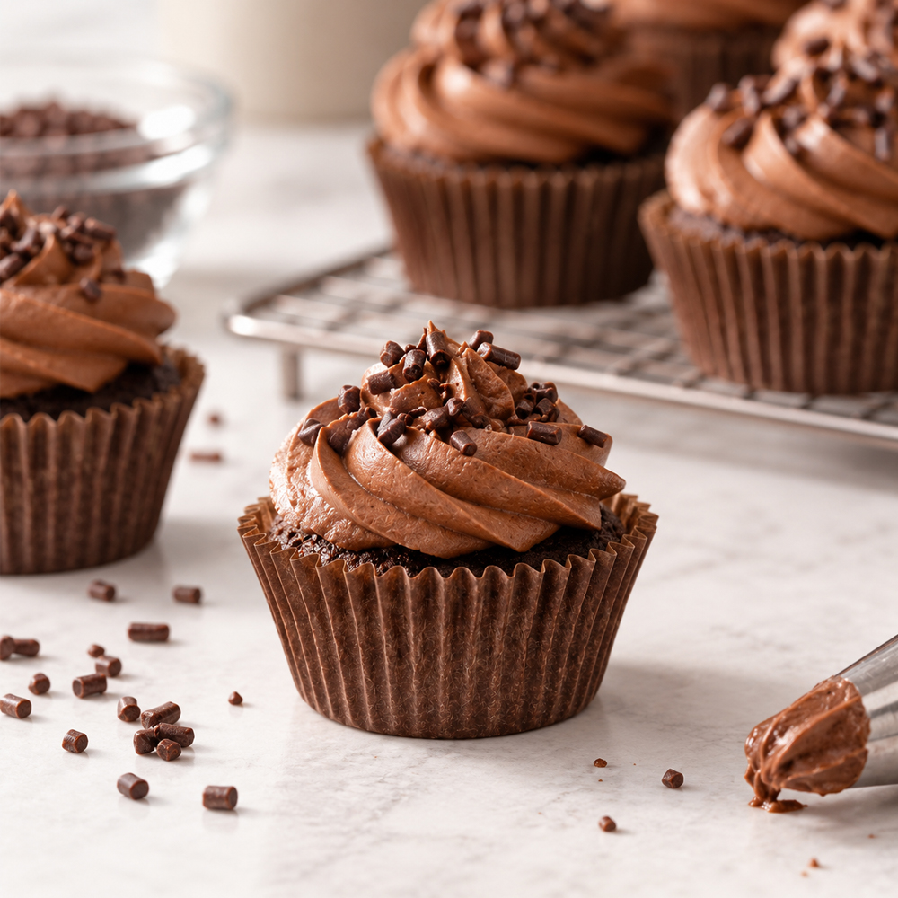 Novacart Brown Mini Cupcake Liner, 1-1/2" Dia. X 1-1/8" High - Pack Of 533 - Image 2