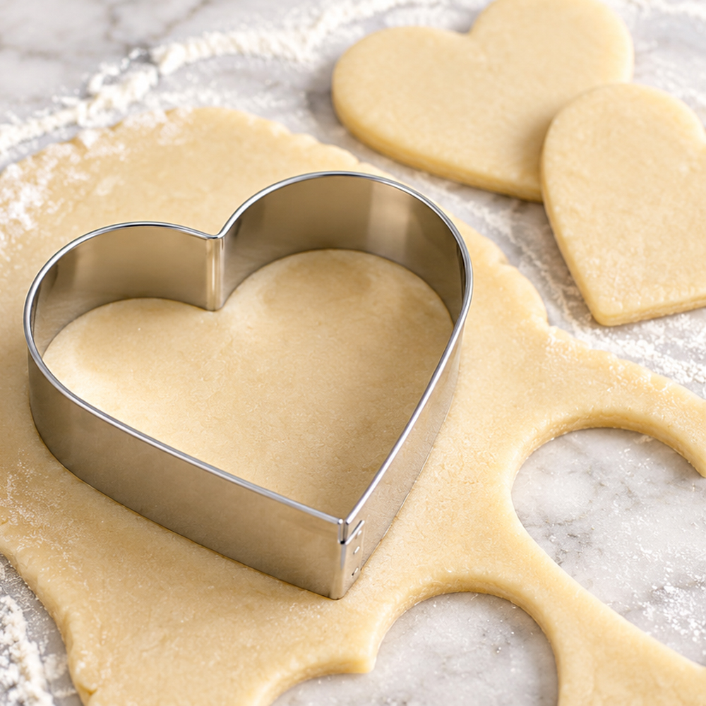 O'creme Stainless Steel Heart Cookie Cutter, 2" - Image 2