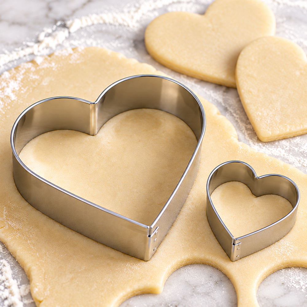 O'creme Stainless Steel Heart Cookie Cutter, 3-7/8" X 3-7/8" - Image 2