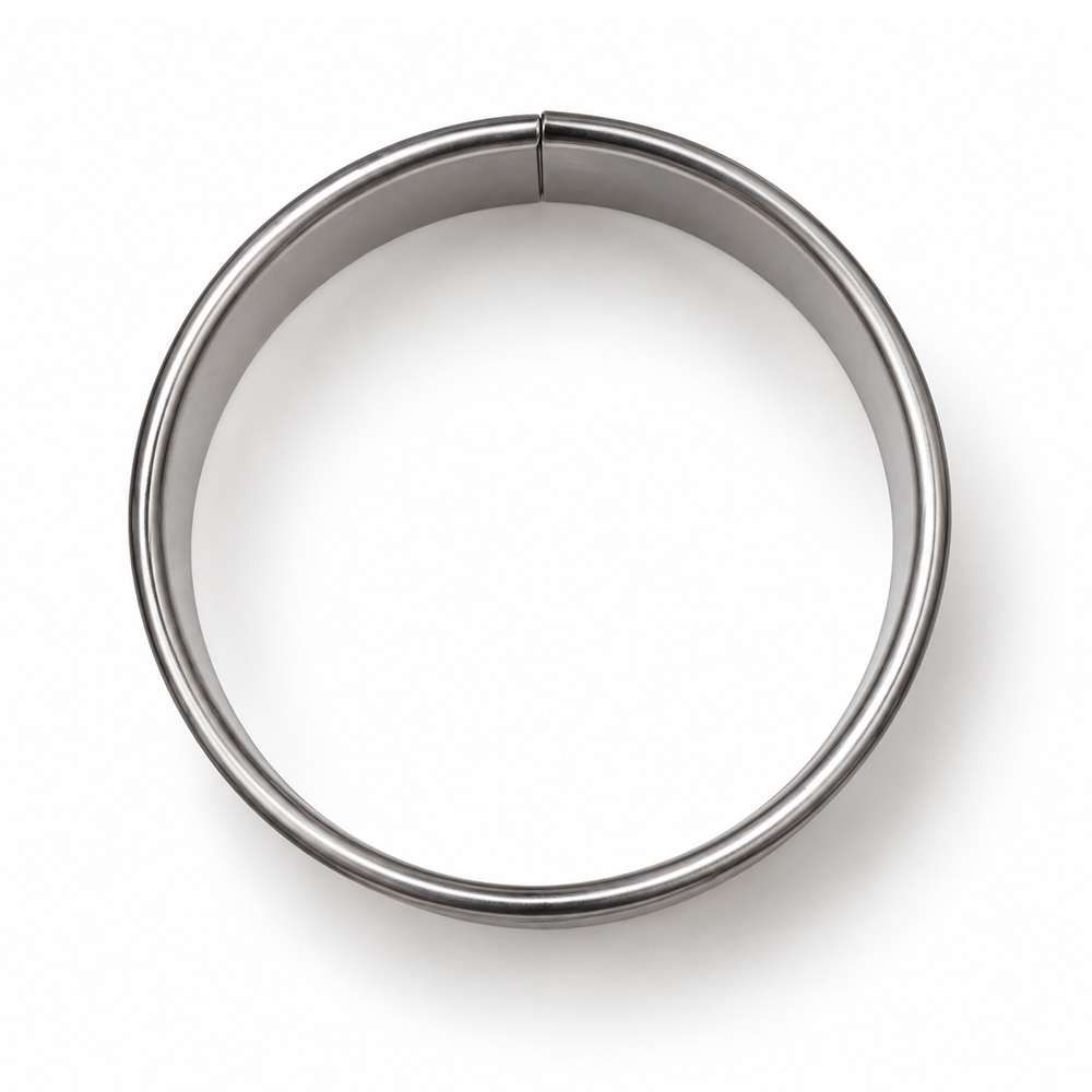 O'creme Stainless Steel Circle Cookie Cutter, 2" Diameter - Image 1