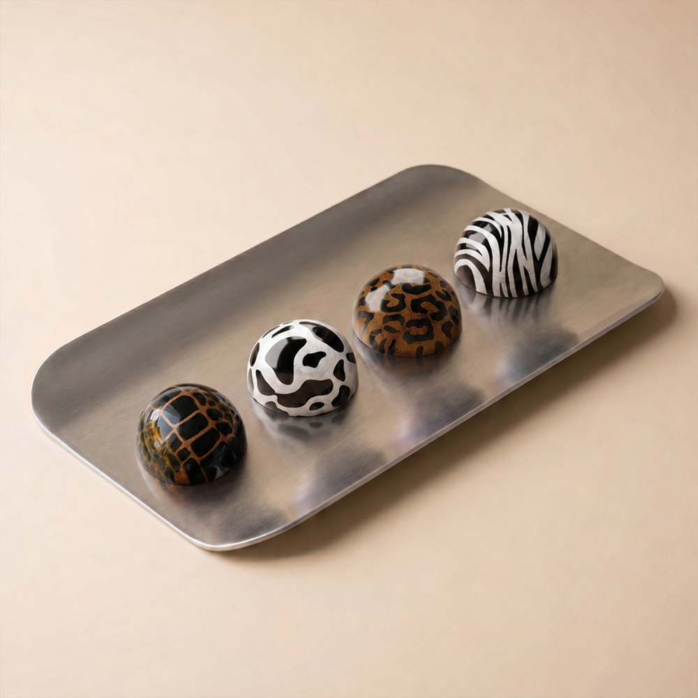 Chocolate World Animal Print Silicone Stamps, 4-piece - Image 5