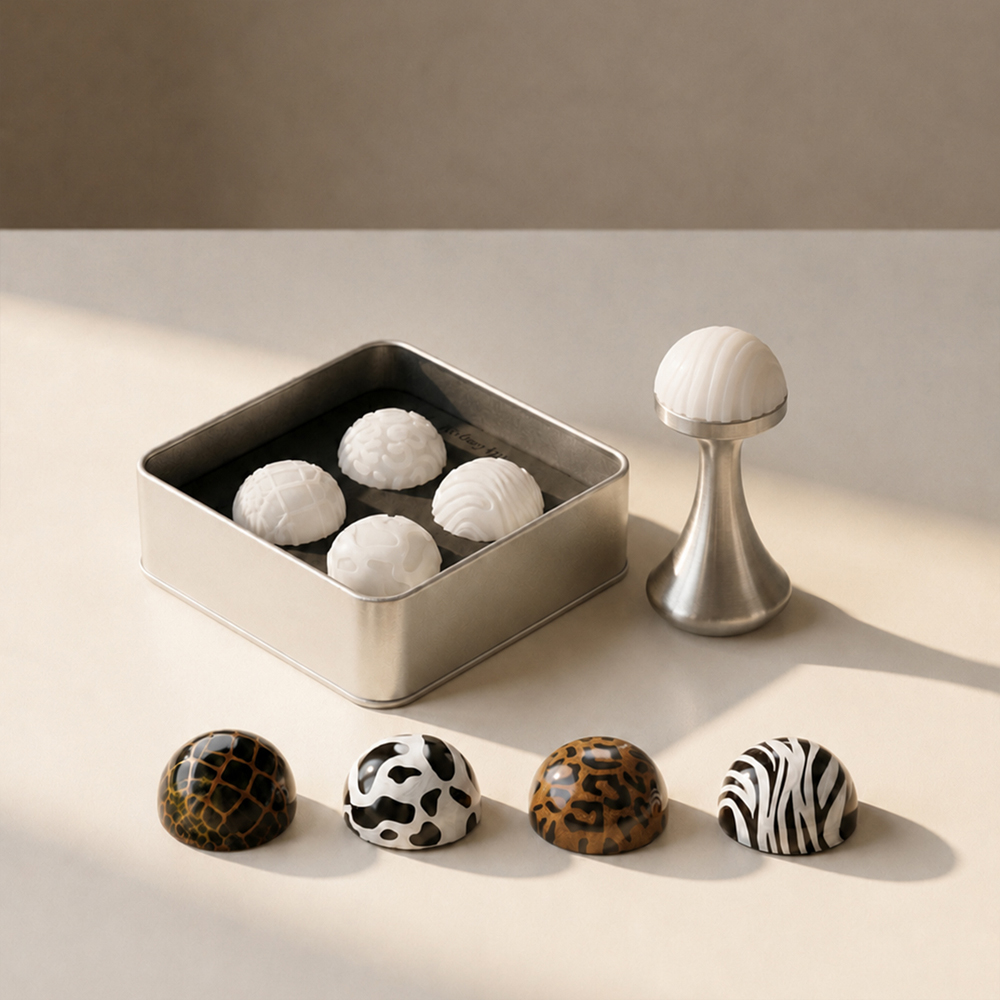 Chocolate World Animal Print Silicone Stamps, 4-piece - Image 3