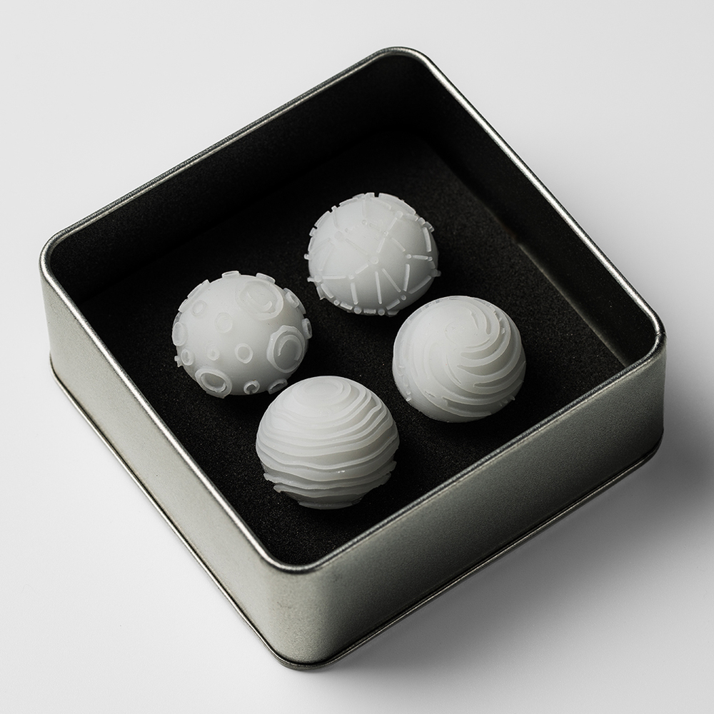 Chocolate World Cosmos Silicone Chocolate Stamps, 4-piece - Image 4