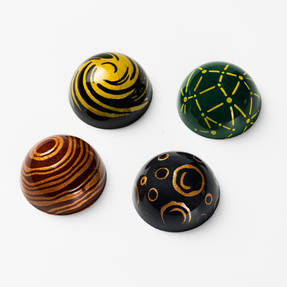 Chocolate World Cosmos Silicone Chocolate Stamps, 4-piece - Image 2