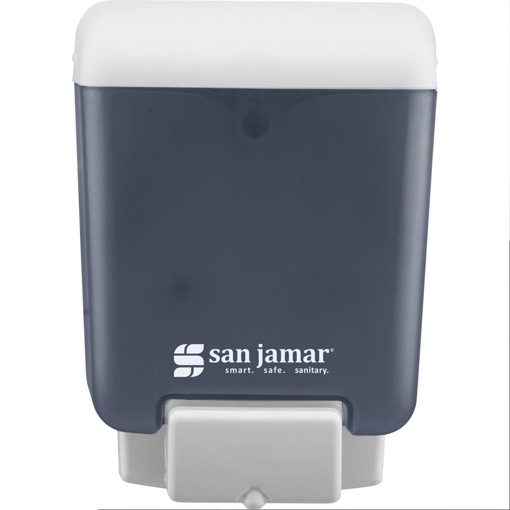 San Jamar Arctic Blue Manual Liquid Soap Dispenser, 30 Oz. - Image 2