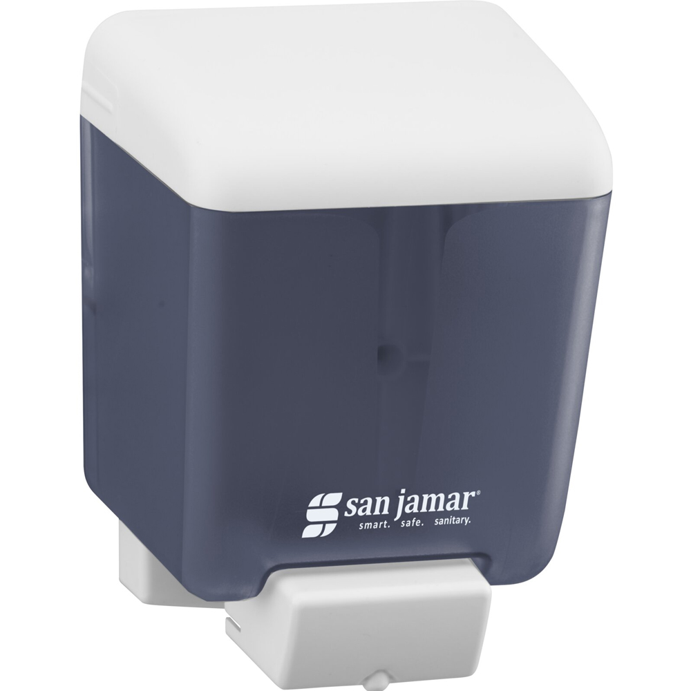 San Jamar Arctic Blue Manual Liquid Soap Dispenser, 30 Oz. - Image 1