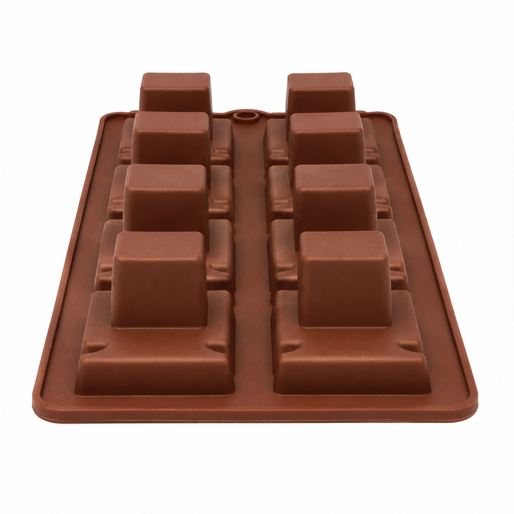 Silicone Small Tefillin Chocolate Mold, 8 Cavities - Image 1