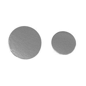 Round Silver Mono Board (shown in 3" and 4")