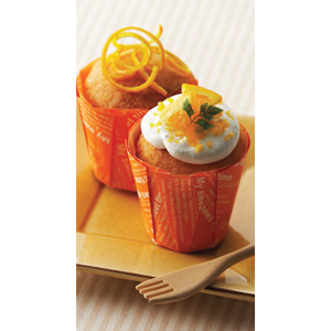 Welcome Home Brands Orange Pleated Baking Cup