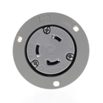Arrow Hart 6346 Gray Twist Turn Locking Flanged Outlet Nema L6-30r 30a 250v 2p 3w - Image 3