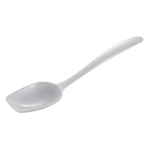 Melamine Food Serving Spoon, White - 10" 