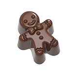 Chocolate World Gingerbread Praline Polycarbonate Chocolate Mold, 21 Cavities