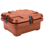 Cambro 240MPC Insulated Food Pan Carrier (fits one half size 2 1/2'' or 4'' deep pan), Brick Red