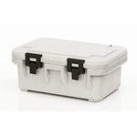 Cambro UPCS160 Insulated Food-Pan Carrier: Fits One Full-Size 6'' Deep Pan, Speckled Gray