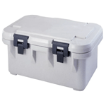 Cambro UPCS180 Insulated Food-Pan Carrier: Holds One Full-Size 8'' Deep Pan, Speckled Gray