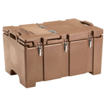 Cambro 100MPCHL Insulated Food-Pan Carrier with Hinged Serving Lid; for One Full-Size 8-Inch-Deep Pan, Coffee Beige