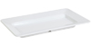 G. E. T. Melamine Plate, Rectangle, Milano Series, 15" x 8", White
