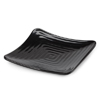 G. E. T. Melamine Plates, Square, Milano Series, 11.75", Black