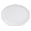 GET Milano Series White Oval Melamine Platter, 15" x 12" x 1.75" Deep