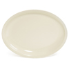 GET Milano Series Ivory Oval Melamine Platter, 15" x 12" x 1.75" Deep