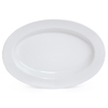 G. E. T. Melamine Platter, Oval, Milano Series, 17" x 12,", White