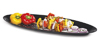 G. E. T. Melamine Platters, Oval, Milano Series, 22.5" x 8,", Black