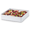 G. E. T. Melamine Bowls, Square, Milano Series, 5.7qt., 12" x 2.75" Deep, White