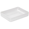 G. E. T. Melamine Bowl, Rectangle, Milano Series, 7.6 qt., 5.75" x 12" x 2.75" D, White