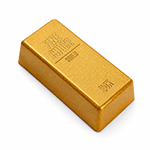 Martellato Gold Bar Polycarbonate Chocolate Mold, 4 Cavities