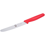 Icel Red Straight Edge Paring Knife, 4.25" Blade