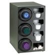 Dispense-Rite Countertop 3-Cup Dispensing with Built-In Lid and Straw Organizer, Left