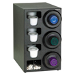 Dispense-Rite Countertop 3-Cup Dispensing with Built-In Lid and Straw Organizer, Right
