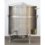 Cleveland KEL-100 Commercial Floor Style 100 Gallon Stationary 2/3 Steam Jacketed Electric Kettle, Used Excellent Condition