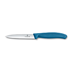 Victorinox Classic Serrated Paring Knife with Blue Handle, 4" Blade