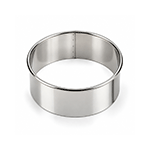 O'Creme Stainless Steel Circle Cookie Cutter, 3-1/2" Diameter