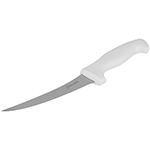 Bleteleh White Curved Stainless Steel Boning Knife, 6" Blade