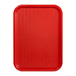 Winco Red Fast Food Tray, 10" x 14"