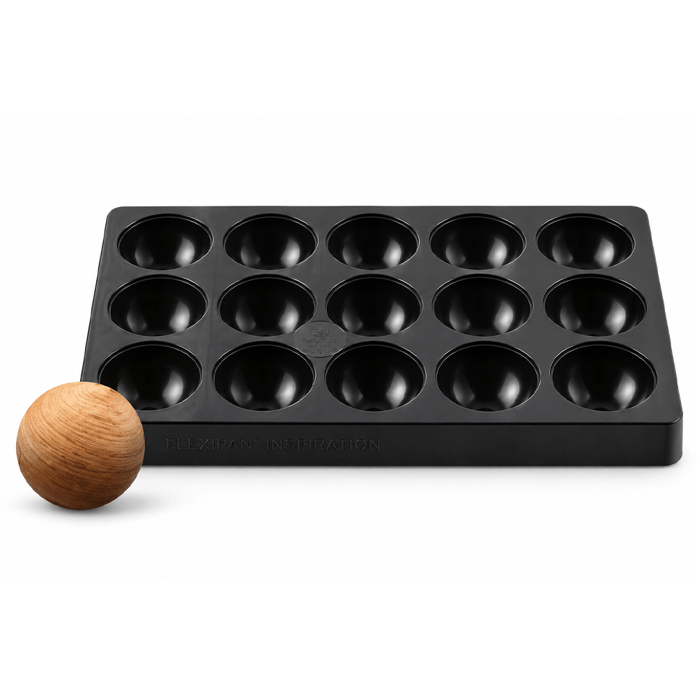 Flexipan Inspiration Lita Spheres Mold Bottom Half, 15 Cavities