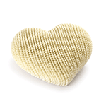 Pavoni Pavocake KE117 TRICOT Heart Silicone Mold, 20.3 oz.