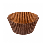 Novacart Brown Mini Cupcake Liner, 1-1/2" Dia. x 1-1/8" High - Pack of 533