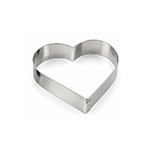 O'Creme Stainless Steel Heart Cookie Cutter, 2-3/8" x 2-1/8"