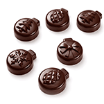 Pavoni Polycarbonate Ornament Pralines Chocolate Mold, 20 Cavities