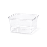 Martellato Clear Plastic Kubito Square Cups, 3.3" x 3.3" x 2.0" - Pack of 100