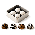 Chocolate World Animal Print Silicone Stamps, 4-Piece