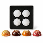 Chocolate World Flower Silicone Stamps, 4-Piece
